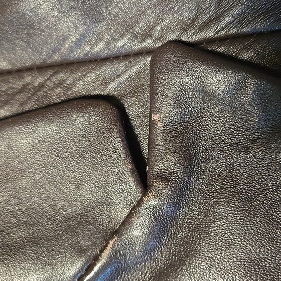 Wilsons Maxima Chocolate Brown Leather Jacket Ladies Size Large - Picture 8 of 10